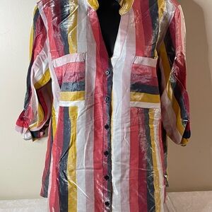 Express Multicolor Striped Shirt